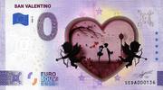 0 Euro 0 Euro biljet Italië 2023 - San Valentino KLEUR -