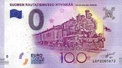 0 Euro 0 Euro biljet Finland 2017 - Suomen Rautatiemuseo Hyvinkää -