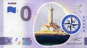 0 Euro 0 Euro biljet Kroatië 2022 - Porer KLEUR -