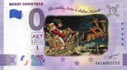 0 Euro 0 Euro biljet Italië 2020 - Merry Christmas KLEUR -