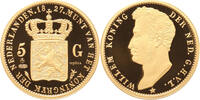 5 Gulden goud Replica 5 Gulden goud 1827 in Verguld Zilver -
