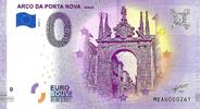 0 Euro 0 Euro biljet Portugal 2020 - Arco da Porta Nova Braga -