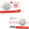 penning 60 jaar Hartstichting penning in coincard 2024 -