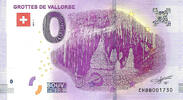 0 Euro 0 Euro biljet Zwitserland 2018 - Grottes de Vallorbe -