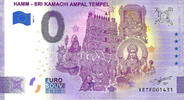 0 Euro 0 Euro biljet Duitsland 2021 - Hamm Sri Kamachi Ampal Tempel -