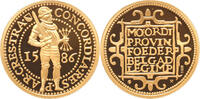 Gouden Dukaat Replica Gouden Dukaat 1586 in Verguld Zilver -
