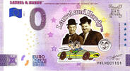 0 Euro 0 Euro biljet Malta 2024 - Laurel & Hardy - Racecar KLEUR -