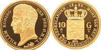 10 Gulden goud Replica 10 Gulden goud 1829 in Verguld Zilver -