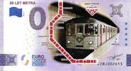 0 Euro 0 Euro biljet Tsjechië 2024 - 50 Let Metra KLEUR -