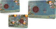1 cent Numismatische Coincard Wilhelmina met 1 cent 1913 -