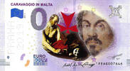 0 Euro 0 Euro biljet Malta 2019 - Caravaggio in Malta PRAHA KLEUR -