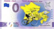 0 Euro 0 Euro biljet Italië 2024 - France-Italy KLEUR -