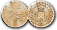 5 Gulden 5 Gulden abs 2024 Curaçao & St. Maarten Afscheid gulden -