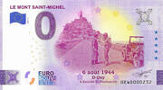 0 Euro 0 Euro biljet Frankrijk 2024 - Le Mont Saint-Michel D-Day -