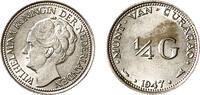 1/4 Gulden 1/4 Gulden Curacao 1947 kwaliteit -