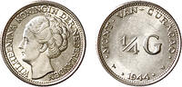 1/4 Gulden 1/4 Gulden Curacao 1944D kwaliteit -