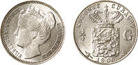 1/4 Gulden 1/4 Gulden Curacao 1900b kwaliteit f -