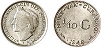 1/10 Gulden 1/10 Gulden Curacao 1948 kwaliteit -