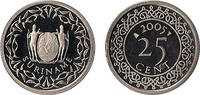 25 Cent 25 Cent wapen vernikkeld staal Suriname jaar 2004 -