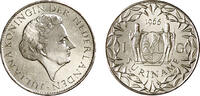 1 Gulden 1 Gulden Juliana zilver Suriname jaar 1962 -