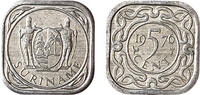5 Cent 5 Cent wapen aluminium Suriname jaar 1985 -