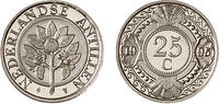25 Cent 25 Cent oranjetak nbs Nederlandse Antillen jaar 1993 -