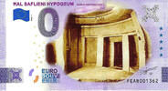 0 Euro 0 Euro biljet Malta 2022 - Hal Saflieni Hypogeum KLEUR -