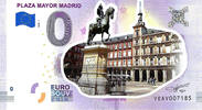 0 Euro 0 Euro biljet Spanje 2018 - Plaza Mayor Madrid KLEUR -