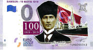 0 Euro 0 Euro biljet Turkije 2019 - Samsun KLEUR -