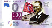 0 Euro 0 Euro biljet Turkije 2019 - Sivas KLEUR -