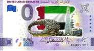 0 Euro 0 Euro biljet VAE 2022 - United Arab Emirates KLEUR -