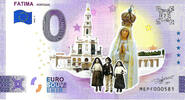 0 Euro 0 Euro biljet Portugal 2023 - Fatima KLEUR -