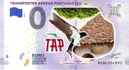 0 Euro 0 Euro biljet Portugal 2019 - Transportes Aéros Portugueses KLEUR -