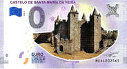 0 Euro 0 Euro biljet Portugal 2018 - Castelo de Santa Maria da Feira KLEUR -