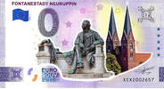 0 Euro 0 Euro biljet Duitsland 2023 - Fontanestadt Neuruppin KLEUR -