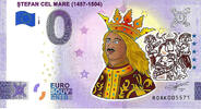 0 Euro 0 Euro biljet Roemenië 2023 - Stefan cel Mare KLEUR -