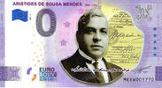 0 Euro 0 Euro biljet Portugal 2021 - Aristides de Sousa Mendes KLEUR -