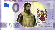 0 Euro 0 Euro biljet Portugal 2021 - Nuno Álvares Pereira KLEUR -