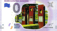 0 Euro 0 Euro biljet Luxemburg 2019 - Musée Européen Schengen KLEUR -