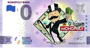 0 Euro 0 Euro biljet Duitsland 2023 - Monopoly Bank KLEUR -