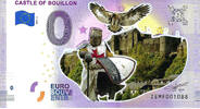 0 Euro 0 Euro biljet België 2019 - Castle of Bouillon KLEUR -