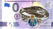 0 Euro 0 Euro biljet Portugal 2022 - 70 Aniversário do Estádio das Antas KLEUR -