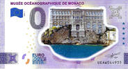 0 Euro 0 Euro biljet Monaco 2022 - Museé Océanographique de Monaco KLEUR -