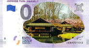 0 Euro 0 Euro biljet België 2019 - Japanse Tuin Hasselt KLEUR -