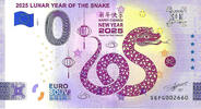 0 Euro 0 Euro biljet Italië 2024 - Lunar 2025 Year of the Snake -