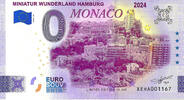 0 Euro 0 Euro biljet Duitsland 2024 - Miniatur Wunderland Hamburg Monaco -