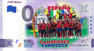 0 Euro 0 Euro biljet Italië 2024 - Football Espana Campeones Euro 2024 I KLEUR -