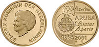 100 Florin 100 Florin 2001 15 jaar Status Aparte Aruba -