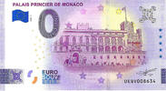 0 Euro 0 Euro biljet Monaco 2024 - Palais Princier de Monaco -