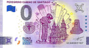 0 Euro 0 Euro biljet Spanje 2024 - Peregrino Camino de Santiago -